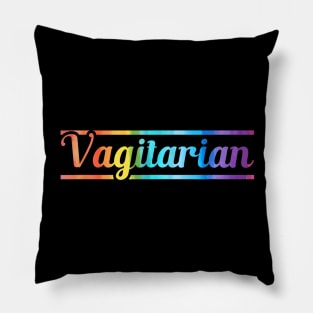 Vagitarian Lesbian Gay Couple Valentines Day Lgbt Pillow