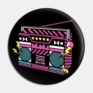 Ghetto Blaster Pin