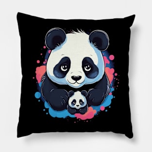 Panda Fathers Day Pillow