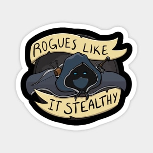 Rogues Like It Stealth - DnD Class D20 Magnet