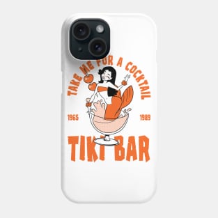 tiki bar orange Phone Case