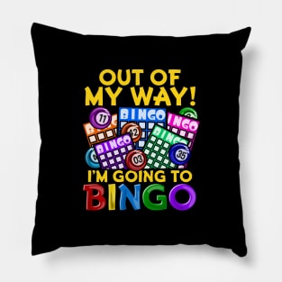 Funny Bingo graphic for a Lottery and Bingo Player Pillow