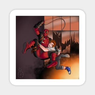 Spideypool Magnet