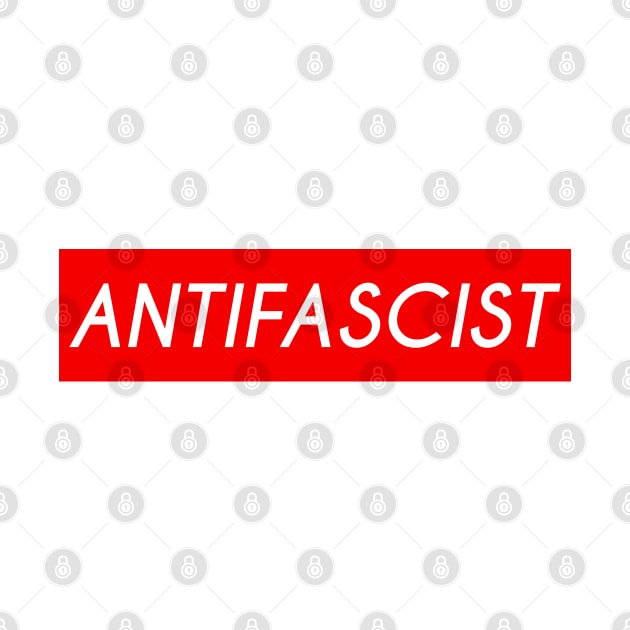 Antifascist (red background) by Everyday Inspiration