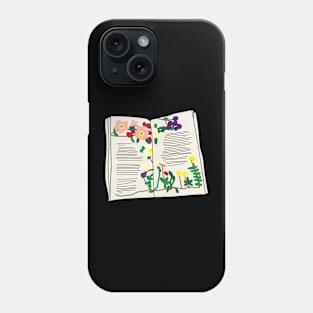 Aesthetic Floral Book Phone Case