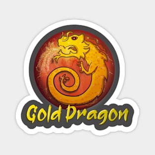 Gold Dragon Magnet