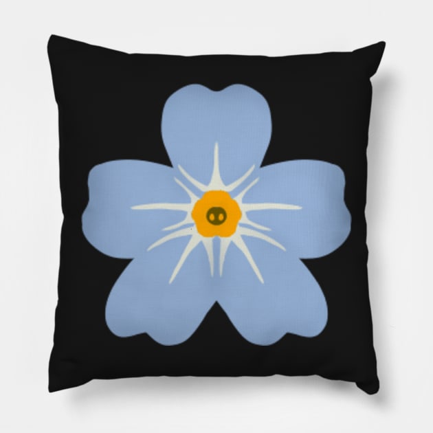 Forget Me Not Pillow by whizz0