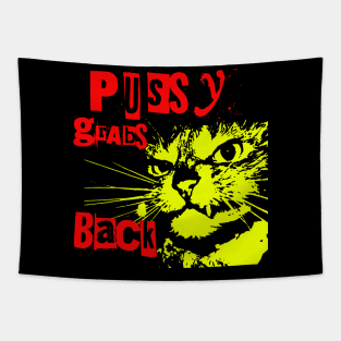 Pussy Grabs Back Tapestry