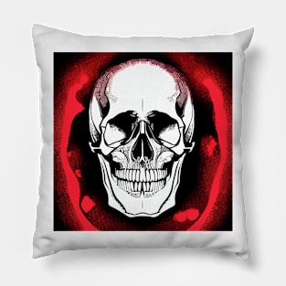 #SkullLove Skull Surrounded with Red Pillow