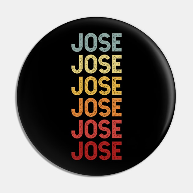 Jose Name Vintage Retro Gift Named Jose Pin by CoolDesignsDz