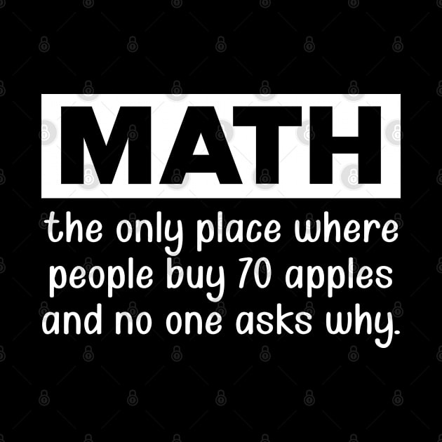 Math - the only place where the people buy 70 apples by KC Happy Shop