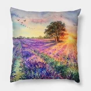 Lavender fields. Pillow