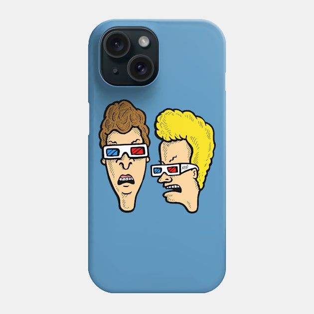 Beavis and Butthead - Dumbasses in 3D Phone Case by BradAlbright