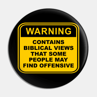 Warning! Contains Biblical views that some people may find offensive, funny meme, black text Pin