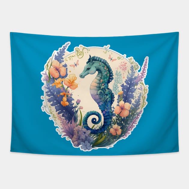 Sea Horse Tapestry by Zoo state of mind