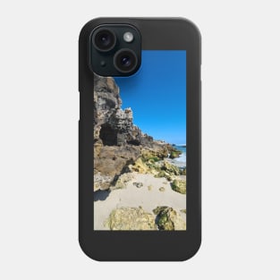 Beach caves and rocks Phone Case