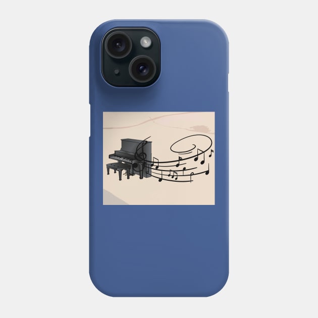 Proud Pianist Piano Lovers Wing Phone Case by flofin