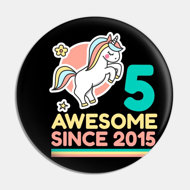 Unicorn Birthday 5 And Fabulous Pin by Funkrafstik