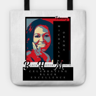 Michelle Obama Black History Month Icon Tote