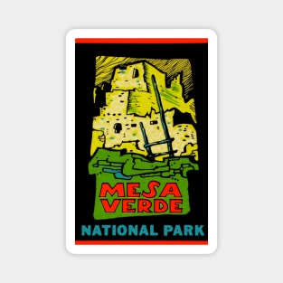 Mesa Verde National Park Colorado Vintage Magnet