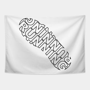 Running Shoe Print Tapestry