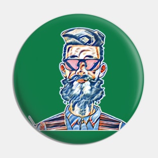 Hipster Golf Art - Stylin’ Pin