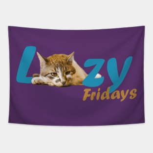 Lazy Cat Fridays Tapestry