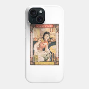 Chinese Medicinal Tablets Woman Pin Up Vintage Advertisement Art Phone Case