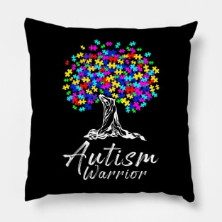 Autism Warrior Gift For Autism Awareness Pillow