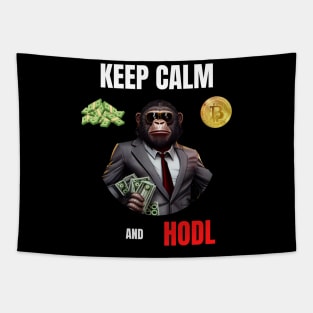 Keep Calm And Hodl 1 Tapestry