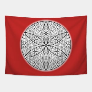 Dimensional Flower of Life Tapestry