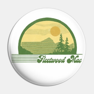 Fleetwood Mac / Retro 70s Style Fan Design Pin