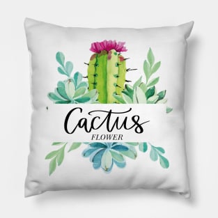 Plant Cactus | Succulent Plant | Cactus Flower Pillow