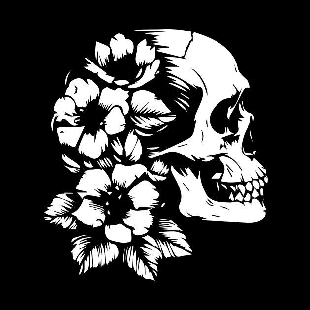 rock skull design by lkn