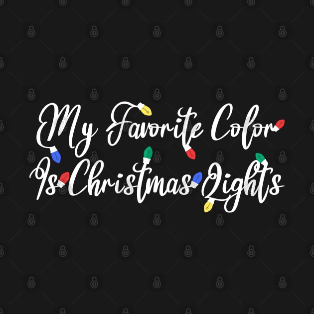 My Favorite Color Is Christmas Lights by Blonc