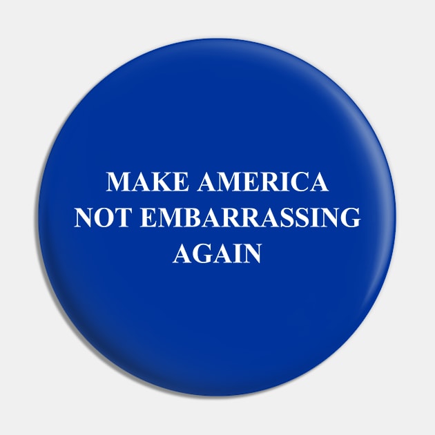 Make America Not Embarrassing Again Pin by skittlemypony