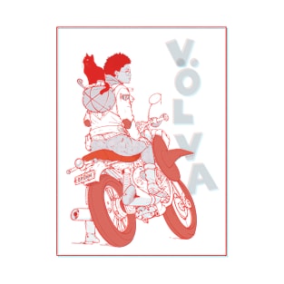 Völva Biker (Red) T-Shirt