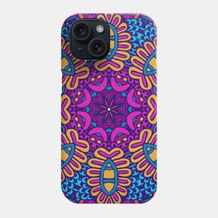 Colorful Indian Mexican Ethnic Oriental Rug Mandala Boho Pattern Phone Case