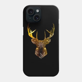 Golden Christmas Stag Phone Case