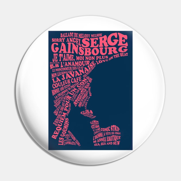 Serge Gainsbourg - Discography Pin by Labonneepoque