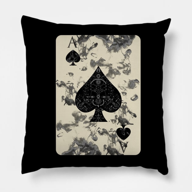 Ace of Smoke Pillow by Unknown 