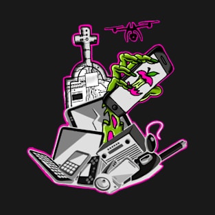 death tecnology scifi zombie future T-Shirt