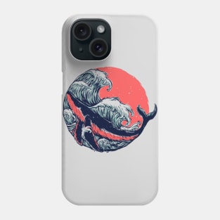 Big whale splash Phone Case