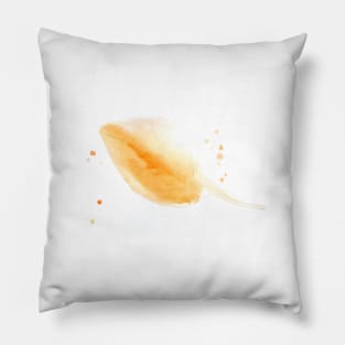 Halloween, leaf, plant, nature, holiday, illustration, watercolor, festive, good mood, autumn, autumn Pillow