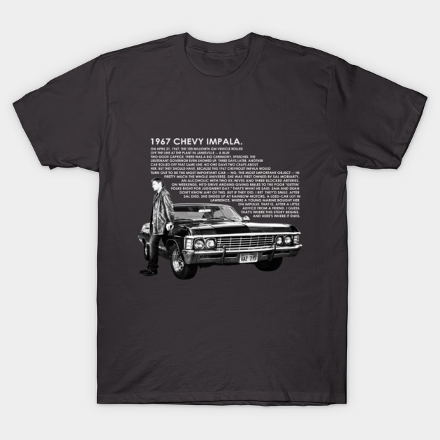 1967 Chevy Impala & Dean Winchester - Supernatural - T-Shirt