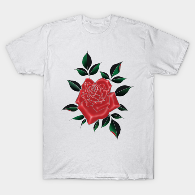 Discover Red Rose - Rose - T-Shirt