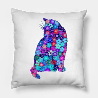 Colorful cat Pillow