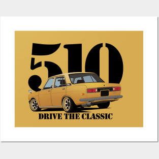 Vintage Car Ad 1969 Datsun 510 Poster for Sale by backtoblackttt