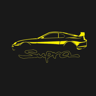 Toyota Yellow Supra MK4 Vintage T-Shirt