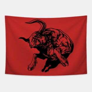 Raging Bull Ink Tapestry